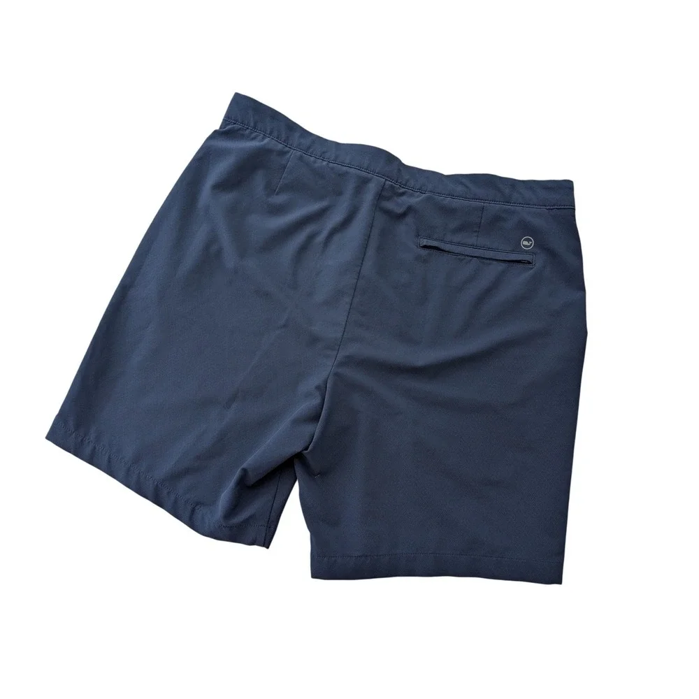 Vineyard Vines Performance‎ On-The-Go Shorts Mens 35 Navy Stretch 7.5 Golf